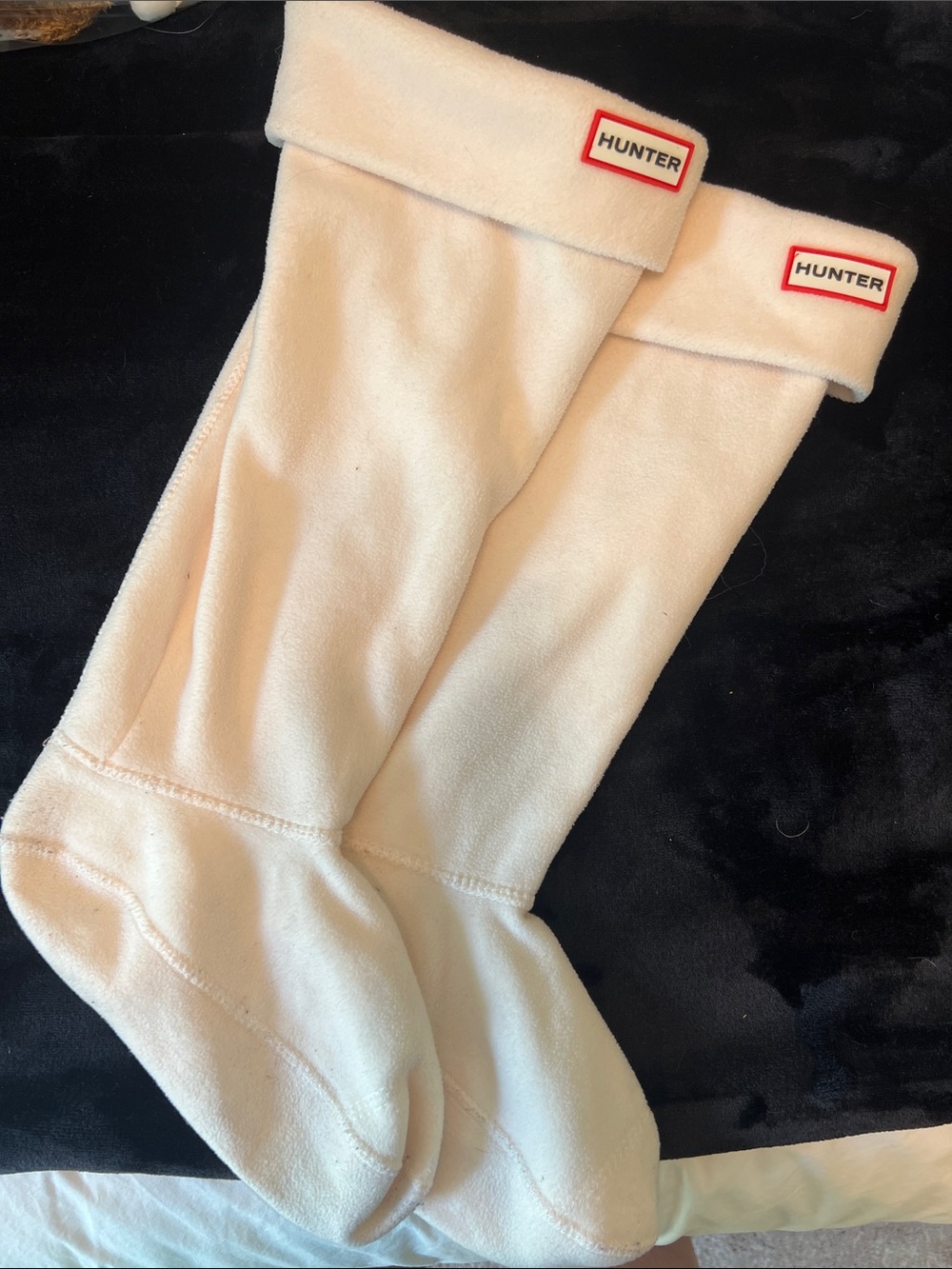 Hunter Cream Fleece Boot Liners